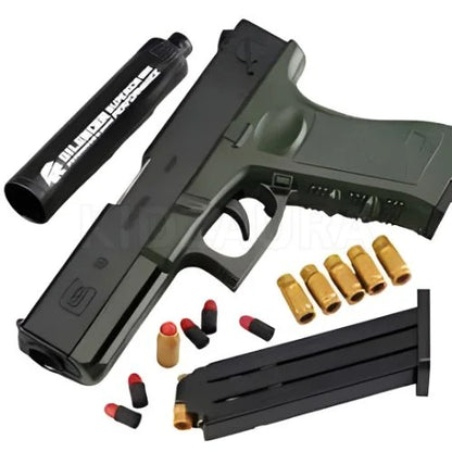 Glock-Style Soft Bullet Ejecting Toy Pistol