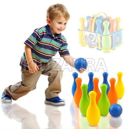 Colorful 6-Pin Indoor/Outdoor Bowling Game Set