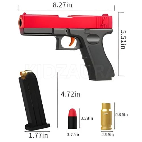 Glock-Style Soft Bullet Ejecting Toy Pistol
