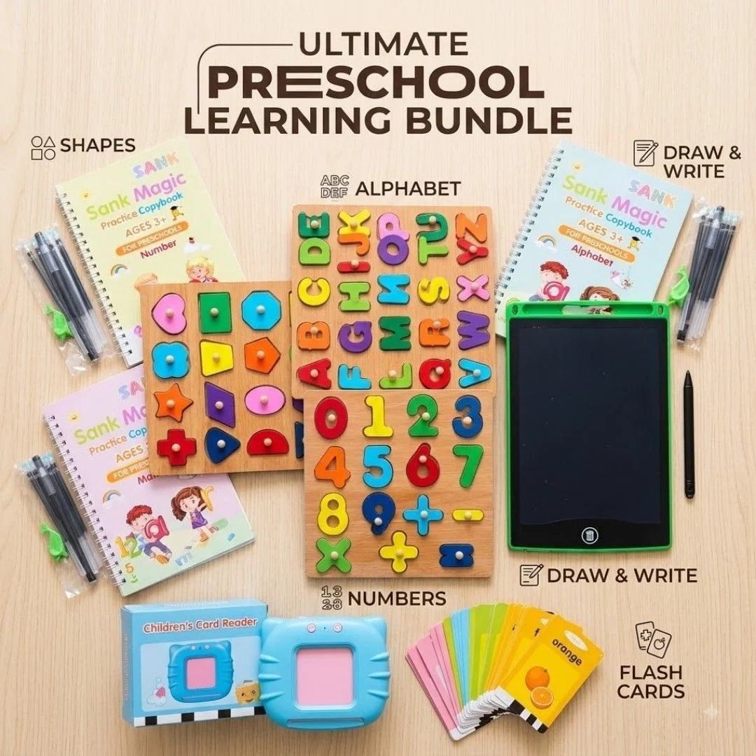 4-in-1 Preschool Learning Bundle